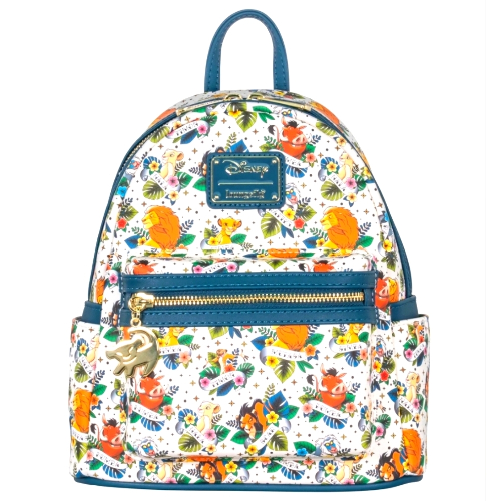 Loungefly Exclusive Disney Lion King Tattoo Mini Backpack NEW Simba Pumba